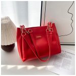 Korean Style Large-Capacity Tote Bag for Women (  Red) - Image 5