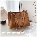 Korean Style Large-Capacity Tote Bag for Women ( brown) - Image 3